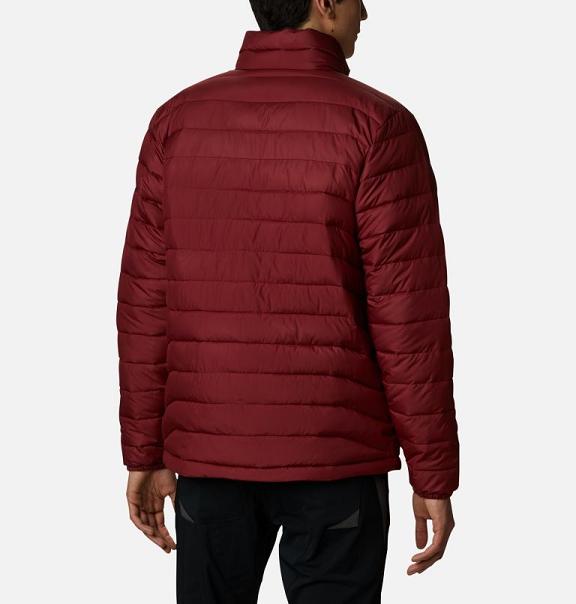 Columbia Powder Lite Insulated Jacket Red For Men's NZ3576 New Zealand